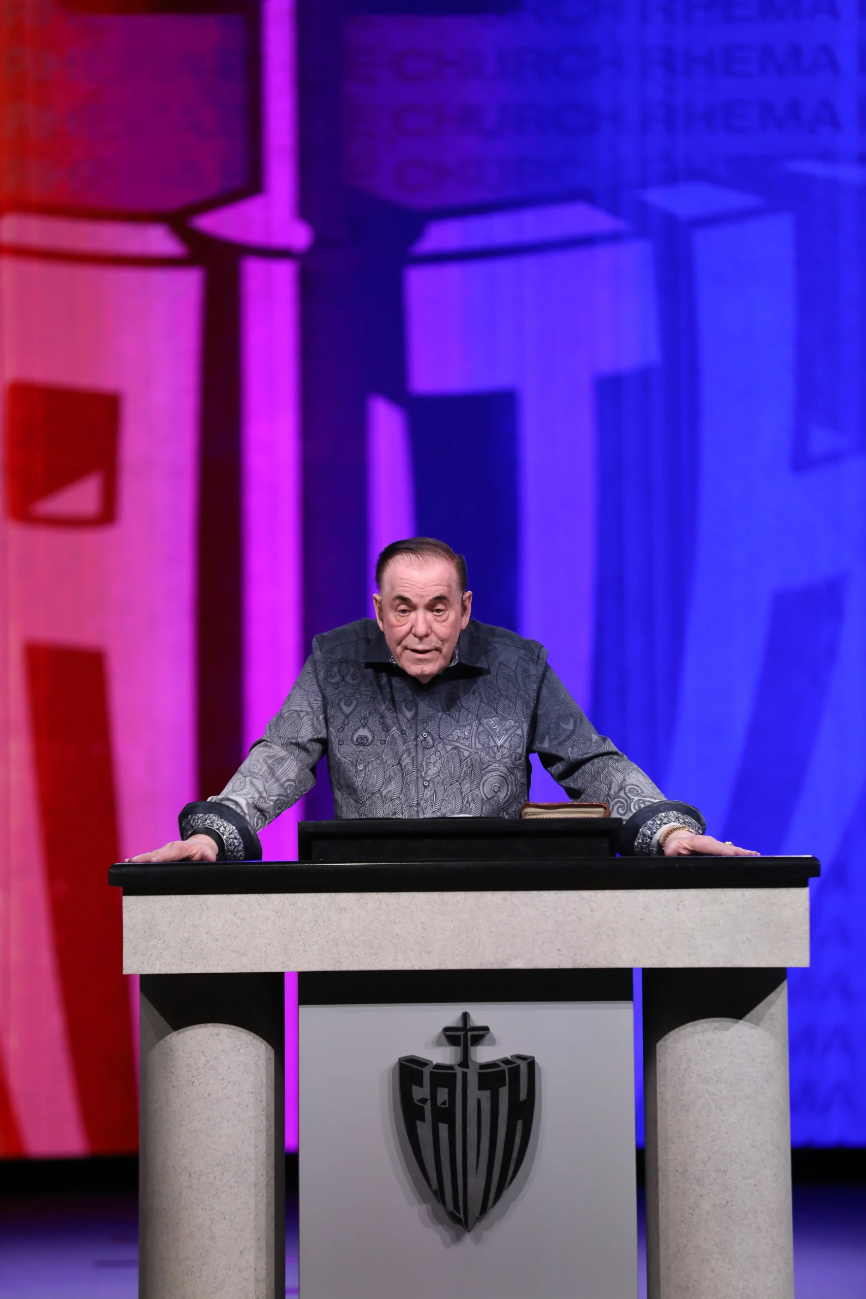 Pastor Hagin colorfull background